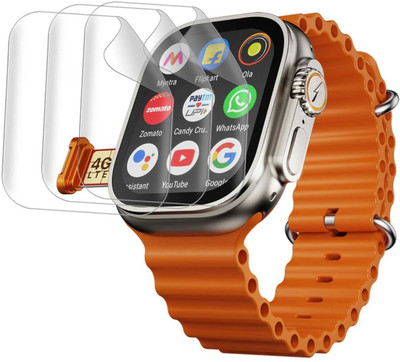 Olonga Impossible Screen Guard for Fire Boltt Oracle WristPhone, Oracle smartWatch, Fire boltt Oracle Watch(Pack of 2)