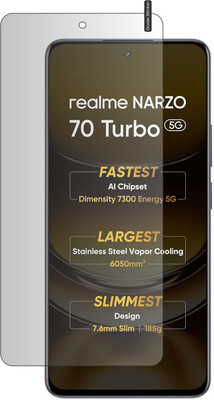 SHIVAAY Impossible Screen Guard for REALME NARZO 70 TURBO, NARZO 70 TURBO, 70 TURBO(Pack of 2)