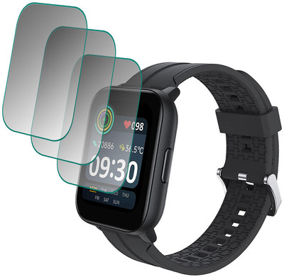 hirdesh Impossible Screen Guard for Realme TechLife Watch SZ100(Pack of 3)