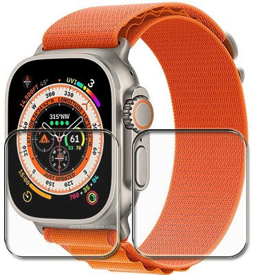 tombik Impossible Screen Guard for AX284-Apple Watch Ultra(Pack of 2)