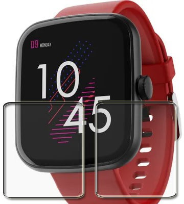 tombik Impossible Screen Guard for BB10-boAt Watch Wave Beat Smartwatch(Pack of 2)