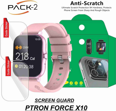 KANCHA Impossible Screen Guard for PTRON FORCE X10 SMARTWATCH(Pack of 2)