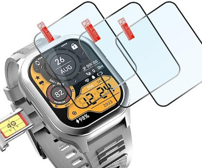 THJDG Impossible Screen Guard for Fire Boltt 4G Pro 2.02Inch Smartwatch Screen Guard 26.05.2019 - Copy(Pack of 2)