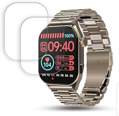 KHWABEEDA Impossible Screen Guard for PEBBLE COSMOS VOGUE 1.96 SMART WATCH SCREEN GUARD (PACK OF 2)(Pack of 2)