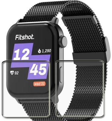 tombik Impossible Screen Guard for D45-Fitshot Crystal Smartwatch(Pack of 2)