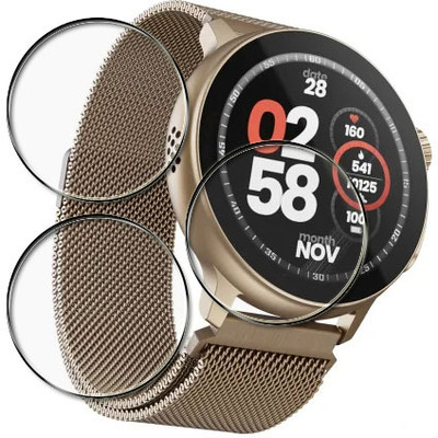 tombik Impossible Screen Guard for XCW184-boAt Lunar Tigon Smartwatch(Pack of 3)