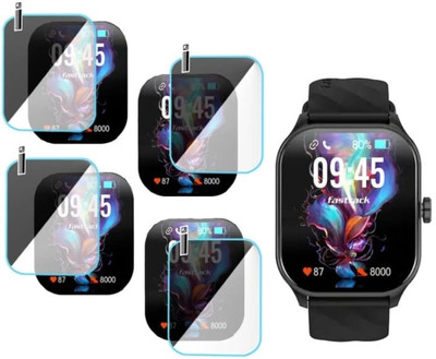 KHWABEEDA Impossible Screen Guard for FASTRACK REFLEX POWER.SMART WATCH (PACK OF 4)(Pack of 4)