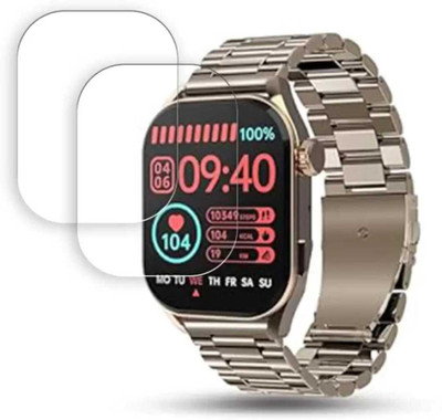 ZIDZEE Impossible Screen Guard for PEBBLE COSMOS VOGUE 1.96 WATCH SCREEN GUARD(Pack of 2)