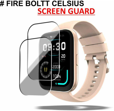 AHWAVEEDA Impossible Screen Guard for Fire -Boltt Celsius Bluetooth Calling Smartwatch(Pack of 2)