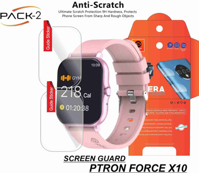 KANCHA Impossible Screen Guard for PTRON FORCE X10 SMARTWATCH(Pack of 2)