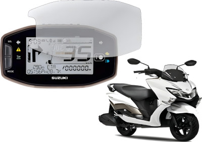 Afpin Impossible Screen Guard for SUZUKI ACCESS 125 and BURGMAN STREET 125 Screen Guard Protector Accessories Scooter Digital Console Speedometer - Clear(Pack of 1)