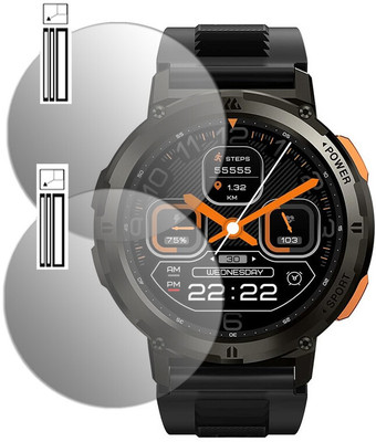 DOUMOF Edge To Edge Screen Guard for Kospet Tank T2 SMARTWATCH(Pack of 2)