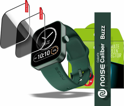 Olonga Impossible Screen Guard for NOISE COLORFIT CALIBER BUZZ SMART WATCH(Pack of 2)