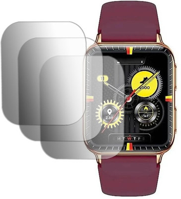 hirdesh Impossible Screen Guard for Playfit FLAUNT SMARTWATCH(Pack of 3)