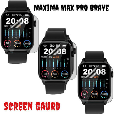 FCS Edge To Edge Screen Guard for Maxima Max Pro Brave(Pack of 3)