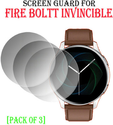 hirdesh Impossible Screen Guard for Fire Boltt Invincible(Pack of 3)