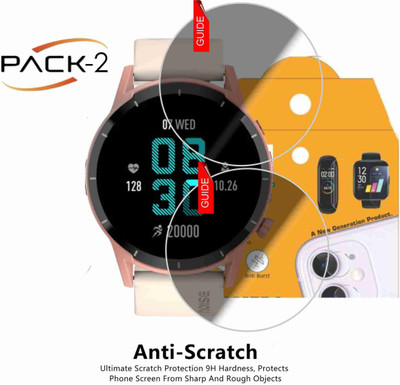 FINCH Impossible Screen Guard for NOISEFIT CORE 2 BUZZ SMART WATCH(Pack of 2)
