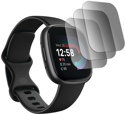 DOUMOF Impossible Screen Guard for Fitbit Versa 4 SCREEN GUARD(Pack of 3)