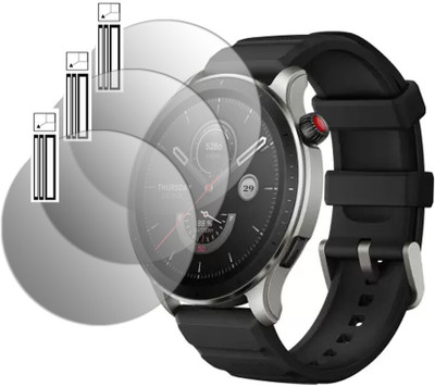 DOUMOF Edge To Edge Screen Guard for AMAZFIT GTR 4 SMARTWATCH(Pack of 3)