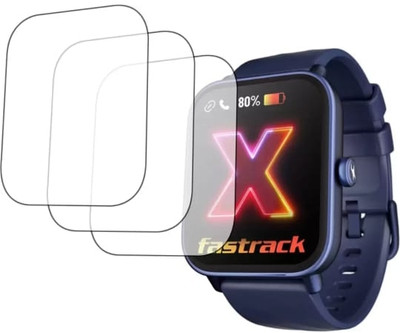 AHWAVEEDA Impossible Screen Guard for FASTRACK REVOLTT X WATCH SCREEN GUARD(PACK OF 3)(Pack of 3)