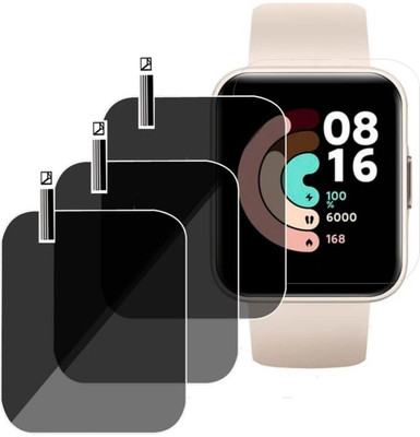 KHWABEEDA Impossible Screen Guard for XIAOMI Readme Watch 2 Lite Smart watch tempered glass (pack of 3)(Pack of 3)
