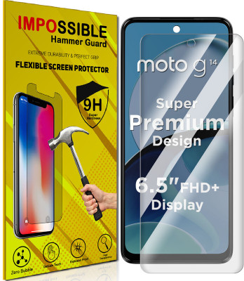 FCS Impossible Screen Guard for Motorola Moto G14 Front (Glossy)(Pack of 1)