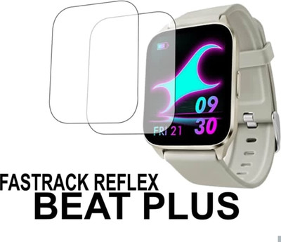 KHWABEEDA Impossible Screen Guard for FASTRACK REFLEX BEAT PLUS SMART WATCH (PACK OF 2)(Pack of 2)