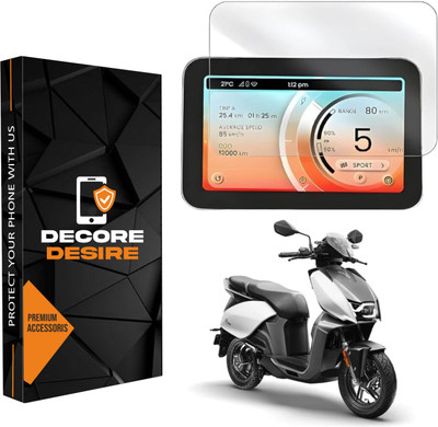 Decore Desire Impossible Screen Guard for Hero Vida V1 Pro, V1 Plus Speedometer Display Glossy-9H Flexible Screen Protector(Pack of 1)