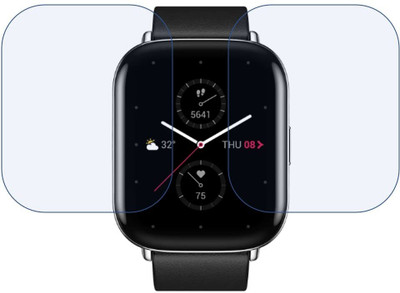 AHWAVEEDA Impossible Screen Guard for Clear View Best Fit Smartwatch Screen protector for Amazfit Zepp E Square(Pack of 2)