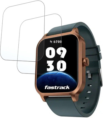 AHWAVEEDA Impossible Screen Guard for Protective Ultra Clear Unbreakable Smartwatch Screen Protector for FASTRACK REFLEX RAVE FX(Pack of 2)