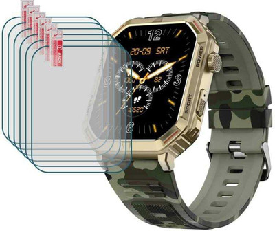 KHWABEEDA Impossible Screen Guard for FIRE BOLTT COMBAT 1.96 SMART WATCH SCREEN GUARD (PACK OF 6)(Pack of 6)