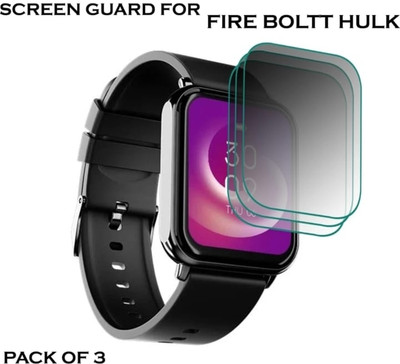 KHWABEEDA Impossible Screen Guard for Fire- Boltt hulk smart watch (pack of 3)(Pack of 3)