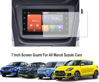 DORADO SHIELD Impossible Screen Guard for maruti suzuki Touch Screen Guard (Without U Cut) 7inch (Company Fitted) - Clear(Pack of 1)