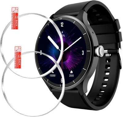 AHWAVEEDA Impossible Screen Guard for beatXP Flux 1.45 Smart Watch Screen Guard Scratch Guard Full Screen Protector(Pack of 2)