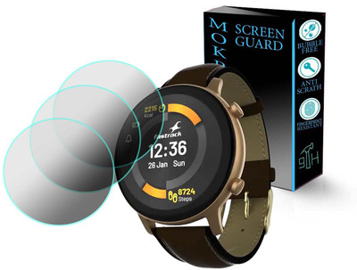 MOKPLZ Impossible Screen Guard for FASTRACK REFLEX PLAY PLUS CLASSIC SMARTWATCH(Pack of 3)
