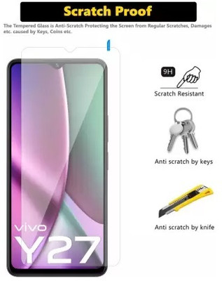 RUNEECH Impossible Screen Guard for VIVO Y27,Screen guard Unbreakable [Anti Glare,Anti-Scratch] Screen Protector For Vivo Y27, VIVO Y27 5G(Pack of 1)