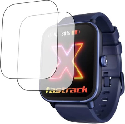 AHWAVEEDA Impossible Screen Guard for FASTRACK REVOLTT X WATCH SCREEN GUARD(PACK OF 2)(Pack of 2)