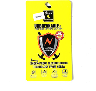 oval designs Impossible Screen Guard for REALME 7(Pack of 1)