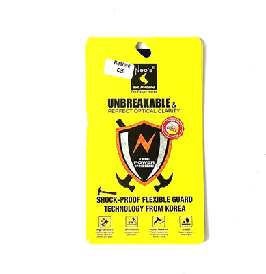 oval designs Impossible Screen Guard for REALME C20(Pack of 1)