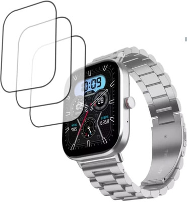 KHWABEEDA Impossible Screen Guard for FIRE- BOLTT STARLIGHT SMART WATCH (PACK OF 3)(Pack of 3)