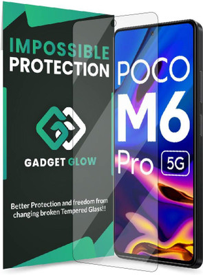 Gadget Glow Impossible Screen Guard for Poco M6 Pro 5G, Poco M6 Pro, Redmi 12 2023, Redmi 12 5G(Pack of 1)