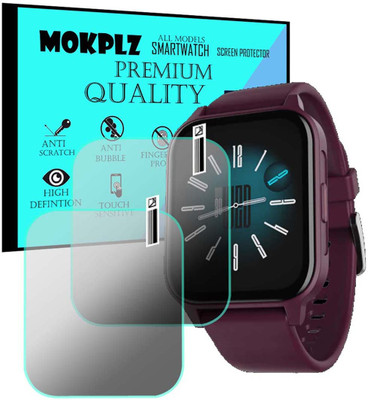 MOKPLZ Impossible Screen Guard for BOAT STORM CONNECT PLUS SMARTWATCH(Pack of 2)