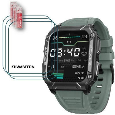 DOWRVIN Impossible Screen Guard for BOAT FORCE 2 1.96 HD DISPLAY SMART WATCH (PACK Of 3)(Pack of 3)