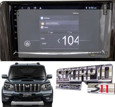 DORADO SHIELD Impossible Screen Guard for Navigation System Touch Screen Guard Compatible with mahindra classic s11(Pack of 1)