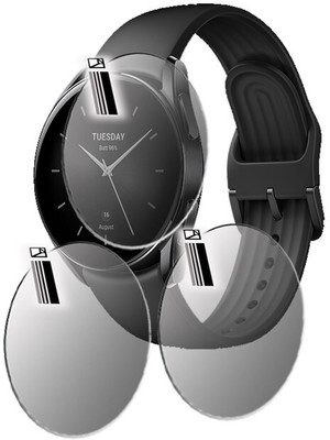 daffin Impossible Screen Guard for Xiaomi Watch S2 Pro(Pack of 3)