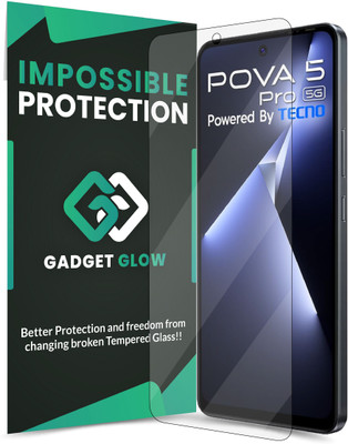 Gadget Glow Impossible Screen Guard for Tecno Pova 5 Pro 5G, Tecno Pova 5 Pro, Pova 5 Pro(Pack of 1)