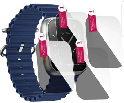KHWABEEDA Impossible Screen Guard for PTRON PULSEFIT ETHOS (Y) SMART WATCH SCREEN GUARD (PACK OF 4)(Pack of 4)