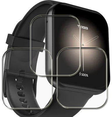 tombik Screen Guard for BN50-TAGG Verve Max II Smartwatch(Pack of 3)