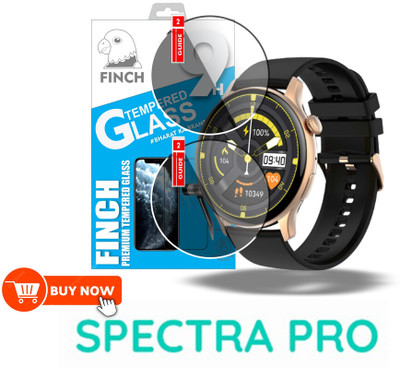KANCHA Impossible Screen Guard for PEBBLE SPECTRA PRO SMART WATCH GUARD(Pack of 2)