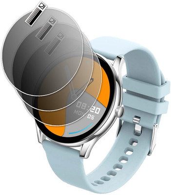 daffin Impossible Screen Guard for Pebble Cosmos Bold Metallic Smartwatch, 1.39''(Pack of 3)